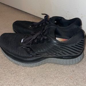 black running shoes